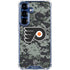 NHL Philadelphia Flyers Camo Galaxy S25 Clear Case